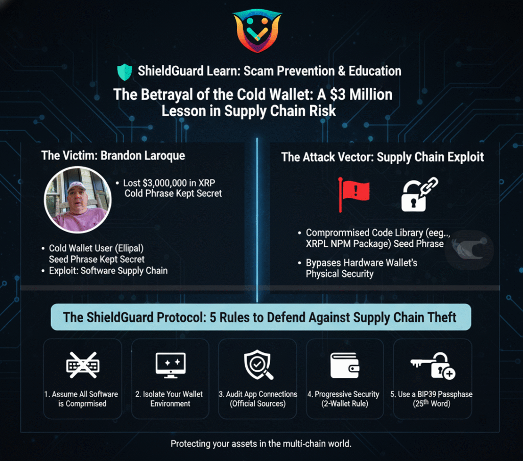 The Betrayal of the Cold Wallet: A $3 Million Lesson in Supply Chain Risk