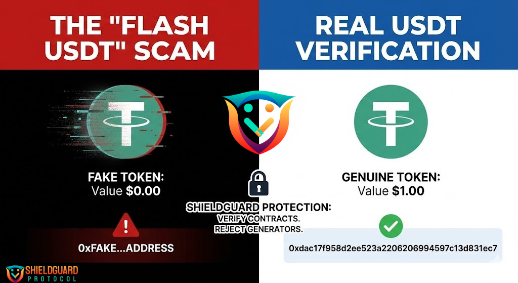 SECURITY ALERT: The “Flash USDT” & “Fake Tether” Epidemic