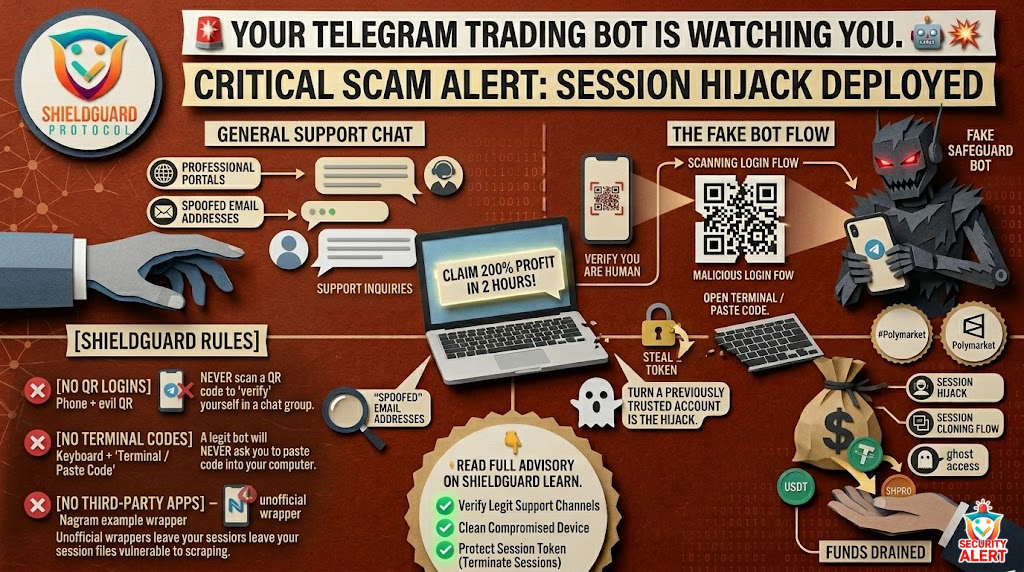 The “Fake Safeguard” Telegram Hijack & Drainer