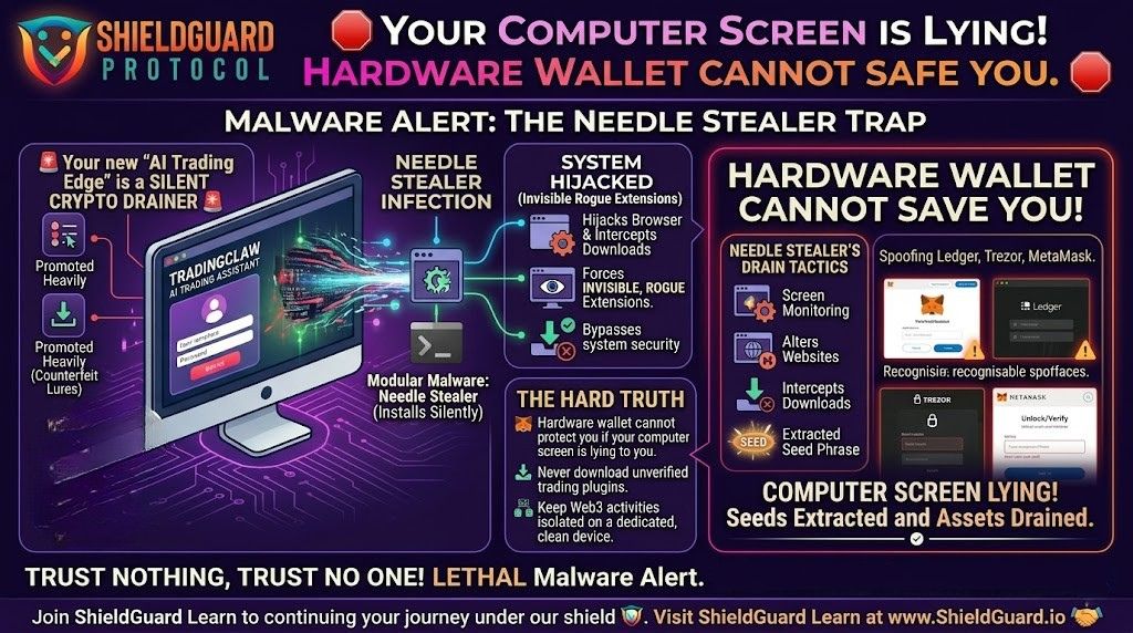 SECURITY ALERT: The “TradingClaw” Trap – Needle Stealer Malware Hijacking Crypto Browsers