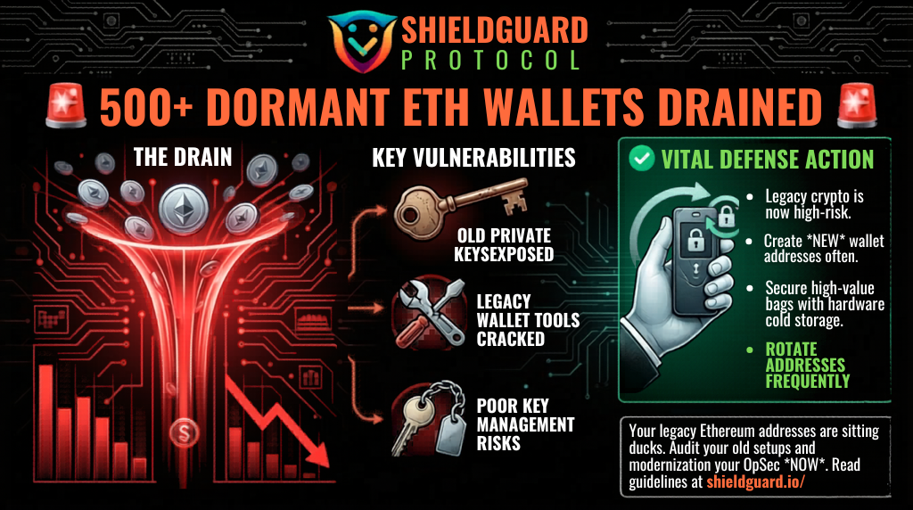 WALLET DRAIN ALERT: 500+ Dormant Ethereum Addresses Compromised