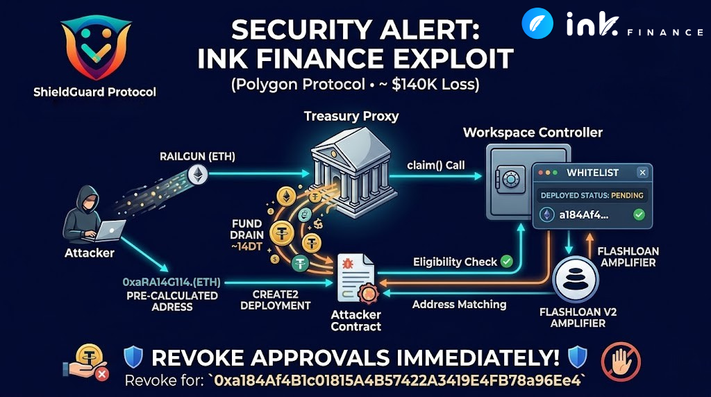 ShieldGuard Scam Alert: Ink Finance Whitelist Exploit