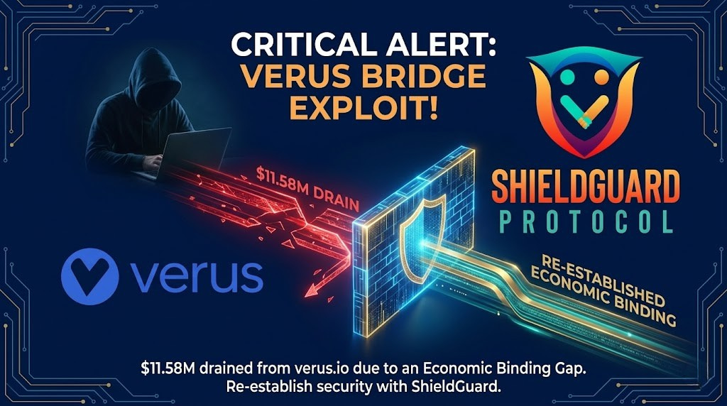 SCAM ALERT: Verus-Ethereum Bridge Exploited for $11.58M via “Economic Binding Gap”